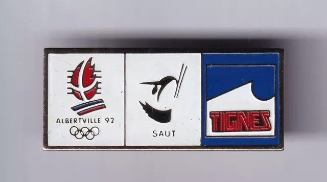 Rare Pins Pin's .. Olympique Olympic Albertville 1992 Saut Ski Skiing Tignes ~23