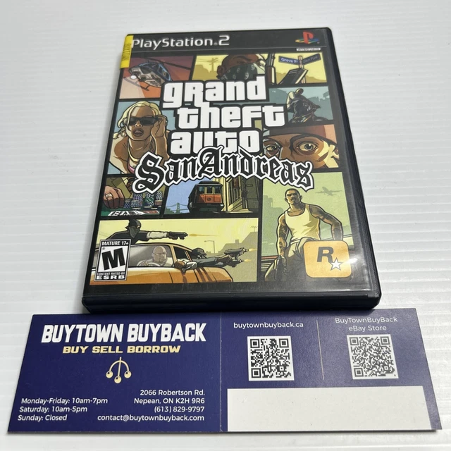 PS2GRAND THEFT AUTOS San Andreas avec manuel et carte EUR 11,81