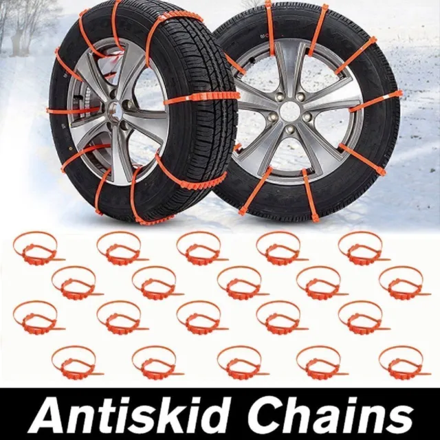 20x Anti-skid Chains Car Truck Snow Mud Wheel Tyre Thickened Tire  Cable Ties