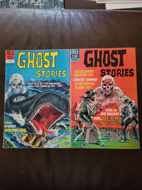 Ghost Stories #18 & 20 FN Silver Age Horror .12 Cent 2 Bk Lot Dell Comics 1967