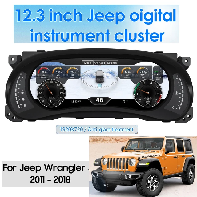 FOR JEEP WRANGLER jk 20112018 Digital LCD Instrument Cluster