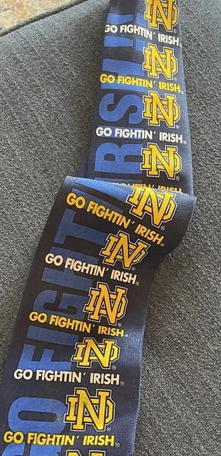 Ralph Marlin Notre Dame University Tie-Go Fighting Irish~ Navy & Green