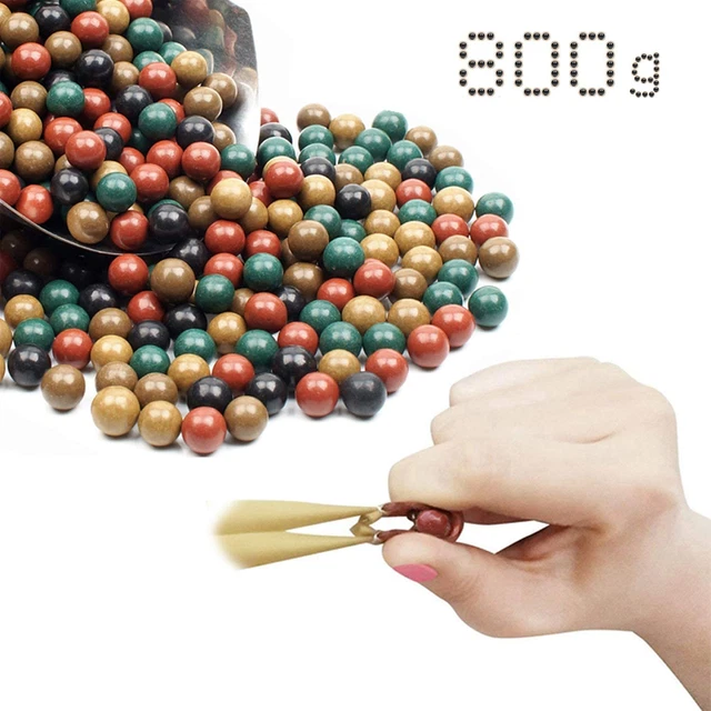 500 Palline Di Argilla Per Fionda – Munizioni Biodegradabili Da 9 Mm, Sfere Di Fango Dure E Lisce, Ecologiche Per Pratica E Tiro - 6