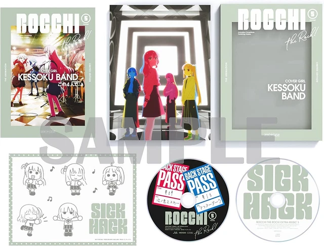 BOCCHI THE ROCK Vol.5 First Limited Edition Blu-ray Soundtrack CD Booklet Japan