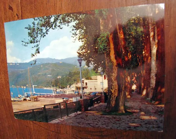 SCAC Cartolina Postcard Luino Lago Maggiore Va Varese 1971 viale del Carmine