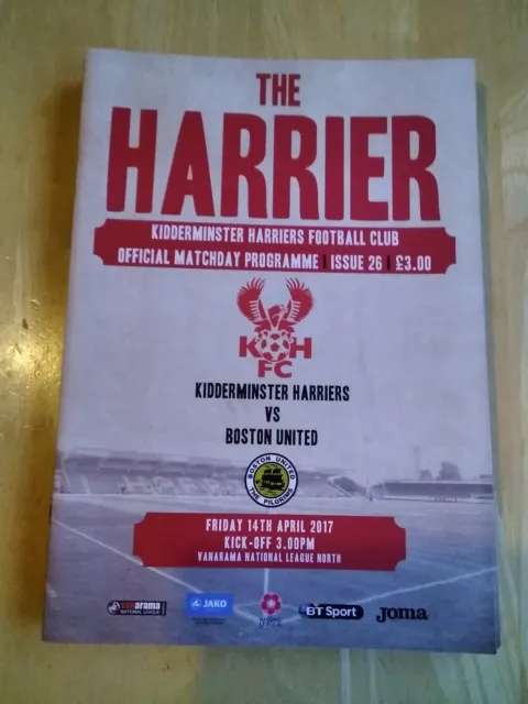 2016/17 Kidderminster Harriers V Boston United - National League North