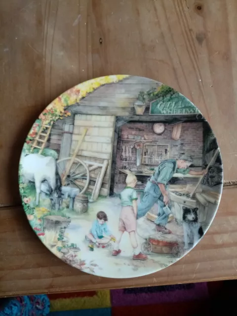Royal Doulton Collectors Plate "The Wheelwright" Dated 1991, Appr.21cm