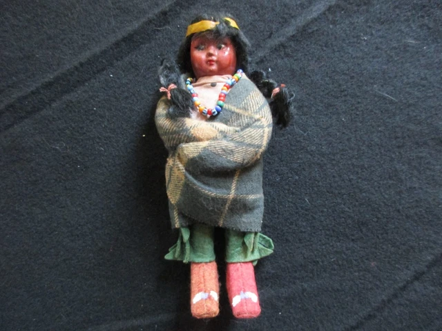 Vintage Native American Skookum Doll American Indian Tribal Doll, Day-0723*07756