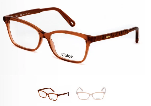 Nuevas gafas para mujer Chloe CE7224 marrón rojo 53mm 53X15X140 Italia RR