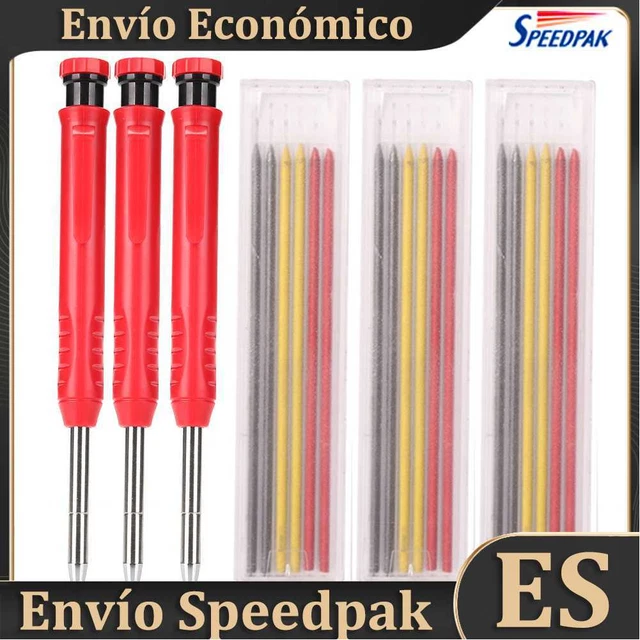 3pcs sólido carpintero lápiz conjunto mecánico carpintería herramienta de marcad
