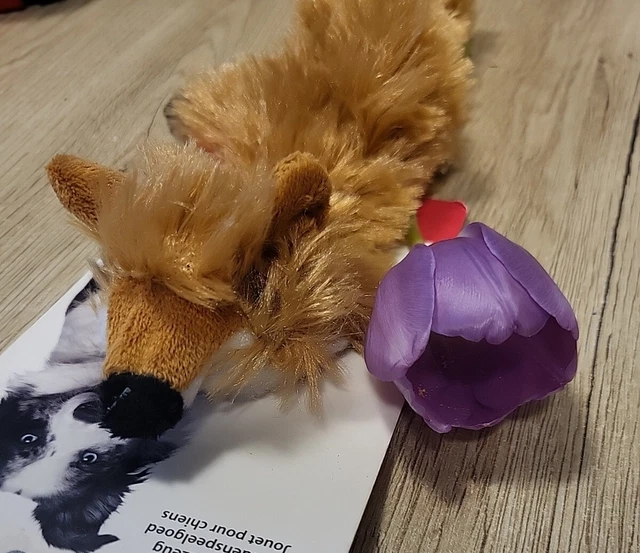 Hundespielzeug,Flatino,25cm, appotieren,Plüsch,Squeeker,FUCHS,Karlie,weich,🐕