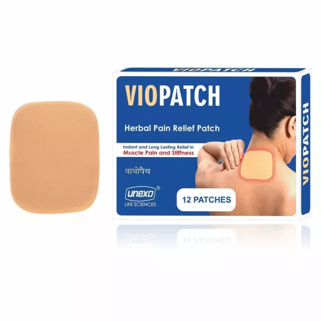 Parche herbario para aliviar el dolor Viopatch - Paquete de 12 parches |...