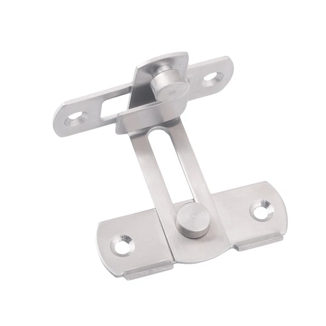 2 Catenacci In Acciaio Inox Per Cancello – 138x40 Mm, Con Foro Per Lucchetto, Per Porte Finestre E Armadi - 2