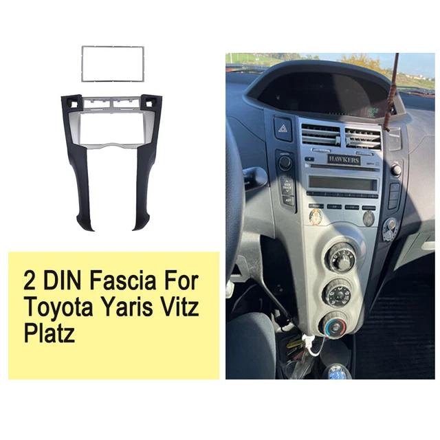 Car Radio Frame for Toyota Yaris Vitz Platz 2005-2011 Auto Stereo Panel Dash Kit