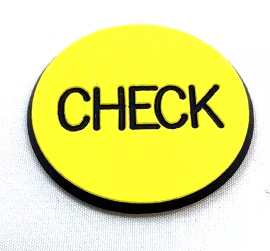 Lammer 1.25" CHECK (YELLOW/BLACK) ******~BRAND NEW~*****:E
