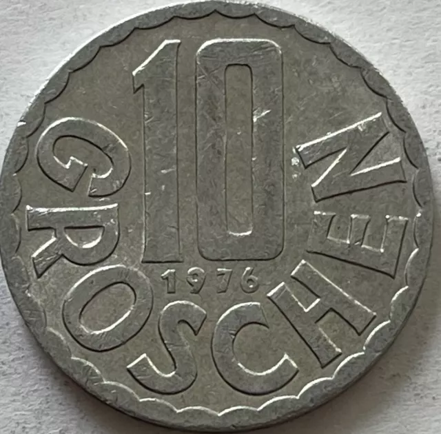1976 Austria 🇦🇹 10 Groschen Coin Lot (Half Price 1st Class Postage)