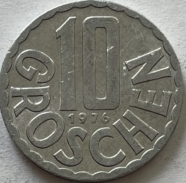 1976 Austria 🇦🇹 10 Groschen Coin Lot (Half Price 1st Class Postage)