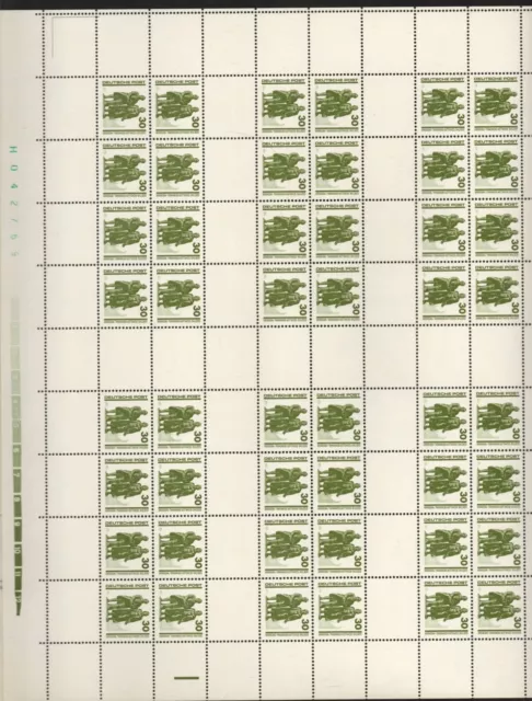 DDR 1990 Markenheftchenbogen Mi.Nr.20, 21 postfrisch einwandfrei Rand gefaltet.