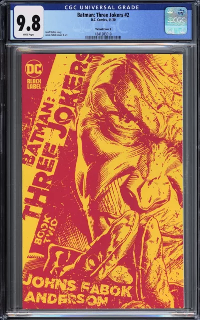 Batman: Three Jokers #2 Jason Fabok 1:25 Incentive Variant - CGC 9.8!