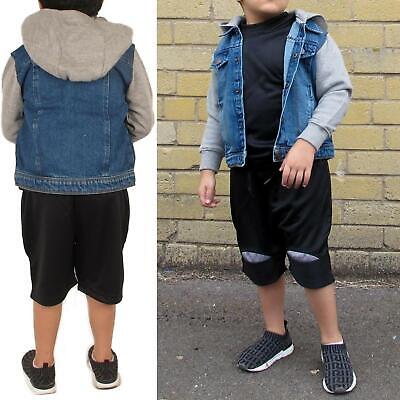 Unisex Boy Girl Denim Jacket Hood & Sleeve Designer Jacket Age 3 Years to 14 Yrs