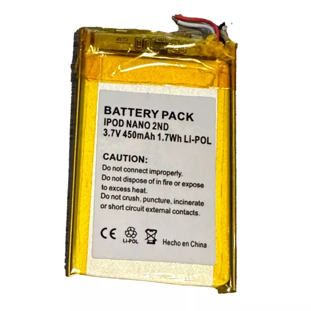 Battery for Apple iPod Nano 2nd Gen 616-0283 4gb 2gb 8gb MA497LL/A MA899LL/A New