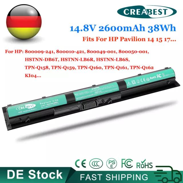 K104 KI04 800010-421 800049-001 HSTNN-DB6T HSTNN-LB6S Akku Für HP Pavilion 15 17