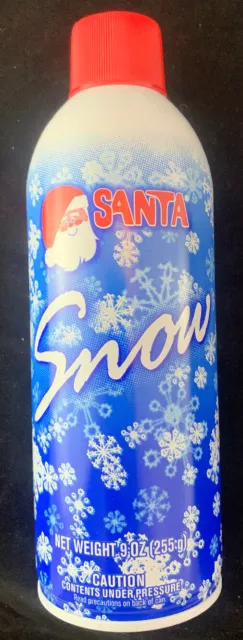 Santa Fake Snow Spray Aerosol Decorate Tree by hand, Nieve 510g - 18 oz Can