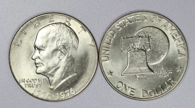 1976 Type II US Eisenhower Dollar $1 BU Uncirculated