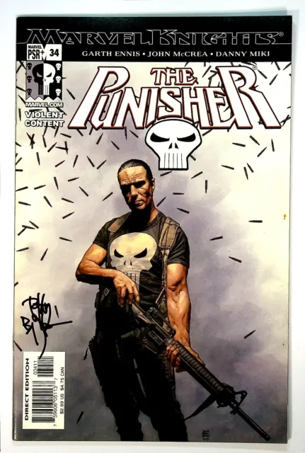 Punisher #34 Vol 4 Signed by Tim Bradstreet Marvel Comics 2001