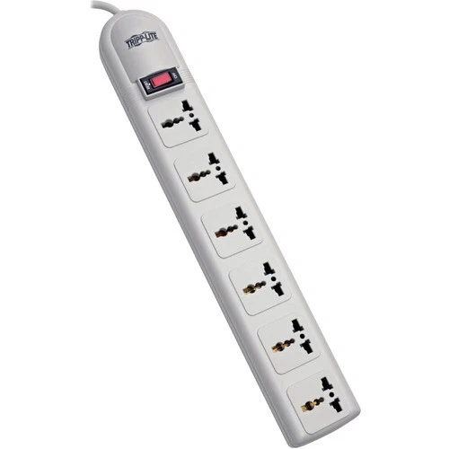 Tripp Lite Protect It! 230V 6-Universal Outlet Surge Protector 1.8M Cord German/