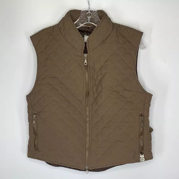 Pikeur Brown Riding Equestrian Quilted Vest Size 14 (XL)