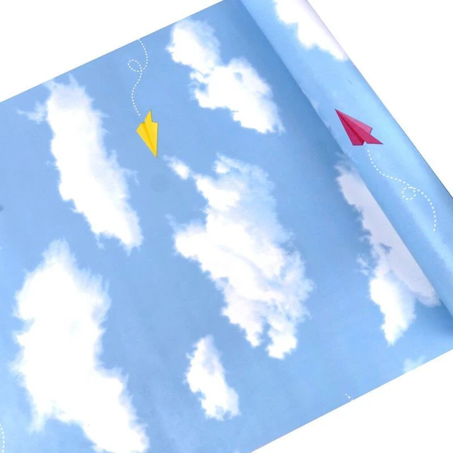 Blue Sky Peel and Stick Wallpaper Removable Self-Adhesive Contact Paper F3