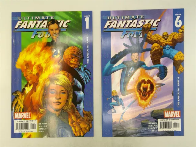 Ultimate Fantastic Four #1 & 6 Marvel Comics 2004 VF-