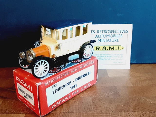 Rami JMK N°24 Lorraine Dietrich 1911 – Miniature 1/43 – Neuf En Boîte – France
