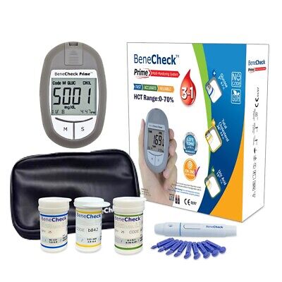 Benecheck Prime gcu varios parámetros de prueba De Glucosa En Sangre Colesterol Ácido Úrico