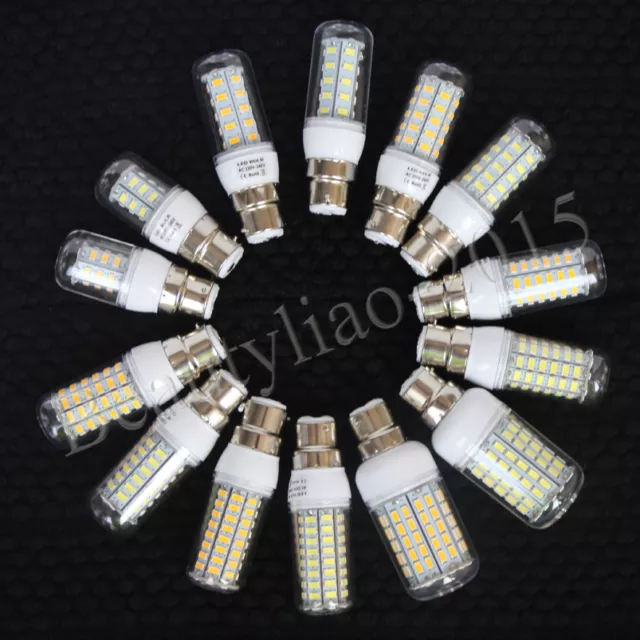 E14/E27/B22 Screw Bayonet LED SMD Corn Lights Bulbs Spotlight Lamp Energy Saving
