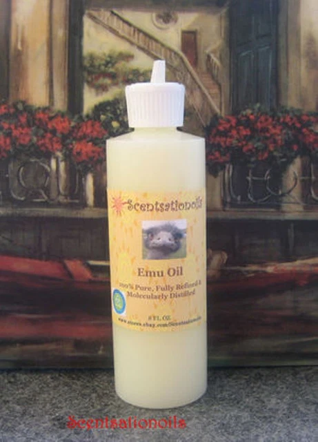 Emu Oil 8 Oz Pure Natural 100% Pure Refined Scars Eczema Arthritis No Additives