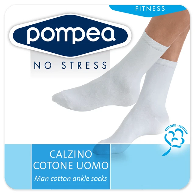 Calze Pompea No Stress Calze Lunghe Uomo POMPEA Paia In Microfibra  Traspirante E Comfortevole No Stress, Polsino Elasticizzato Calzini  Cotone
