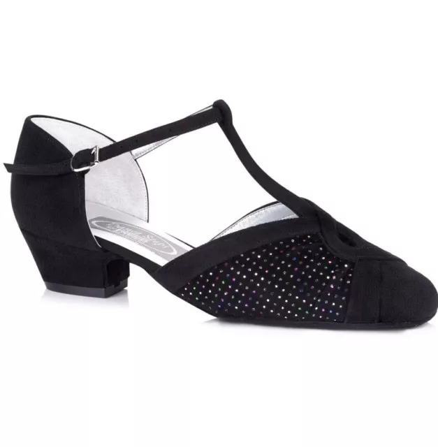 Freed Danse Chaussures Salle de Bal Latin Émeraude Orteil Fermé T Daim Semelle -