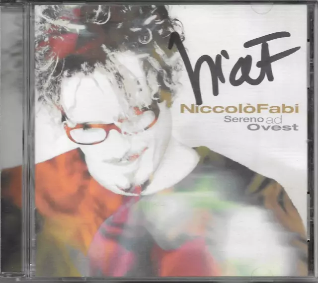 Niccolo Fabi - Raro Cd Con Autografo " Sereno Ad Ovest "