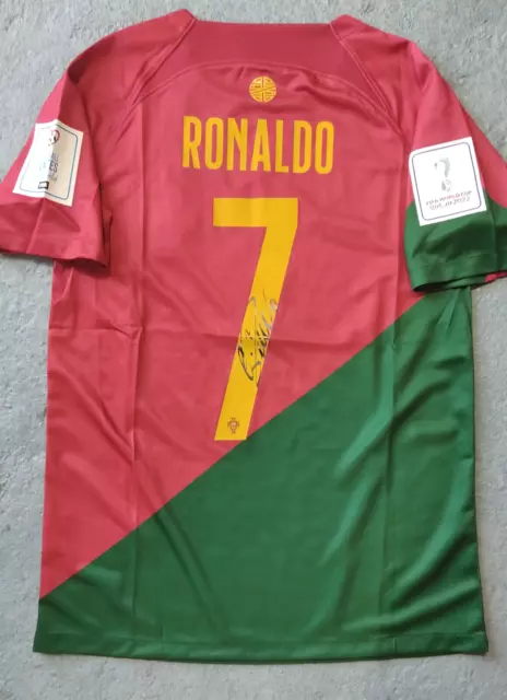 Cristiano Ronaldo Signed Portugal Jersey 2022 Fifa World Cup Edition