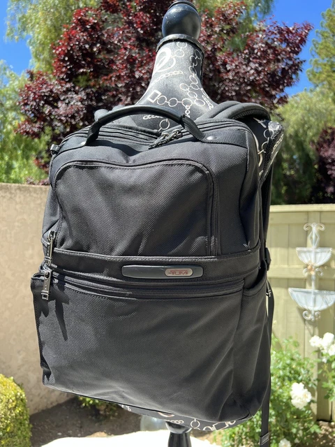 TUMI Alpha 3 Alpha3 Black ballistic Nylon Padded Laptop Backpack bag 263177d4