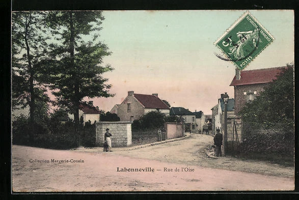 CPA Labonneville, Rue de l´Oise, vue de la rue