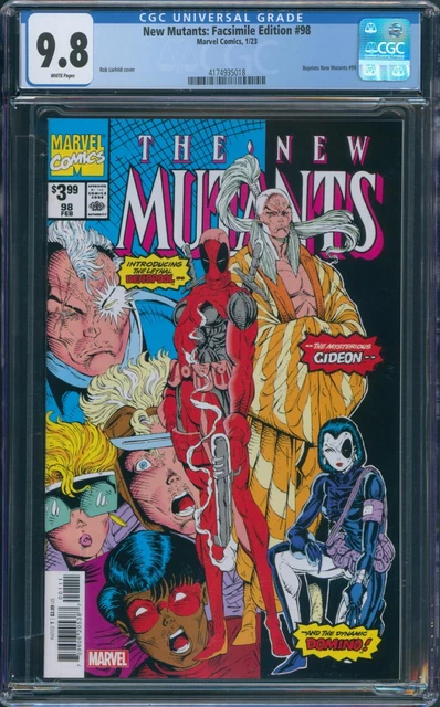 New Mutants 98 CGC 9.8 Facsimile Edition Reprints 1st Deadpool Marvel 2022
