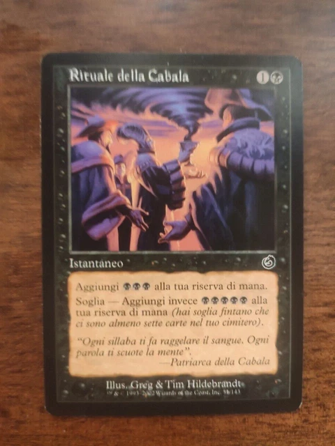 MTG CABAL RITUAL Rituale Della Cabala ITA Torment EUR 8,00 - IT