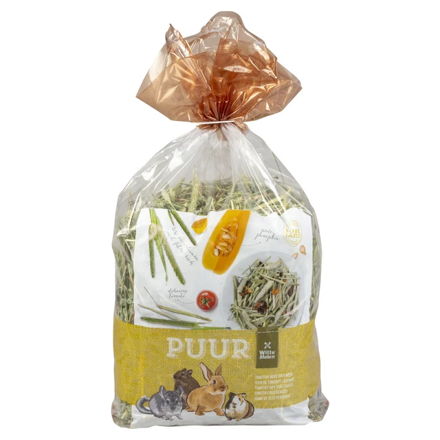 Witte Molen Puur Timothy Heu Con Verdura 500 G, Nagersnack, Nuovo