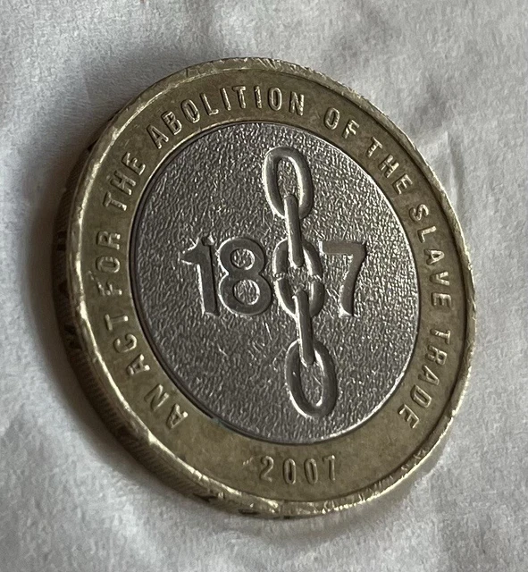 £2 Two Pound Coin (1807) Abolition of Slavery 2007 RARE With Mint Errors