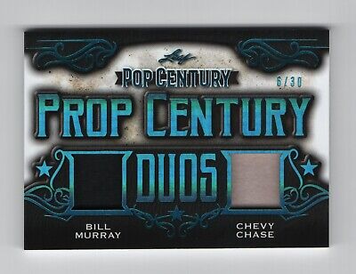 2021 Leaf Pop Century Bill Murray & Chevy Chase Duos dual wardrobe relic #6/30