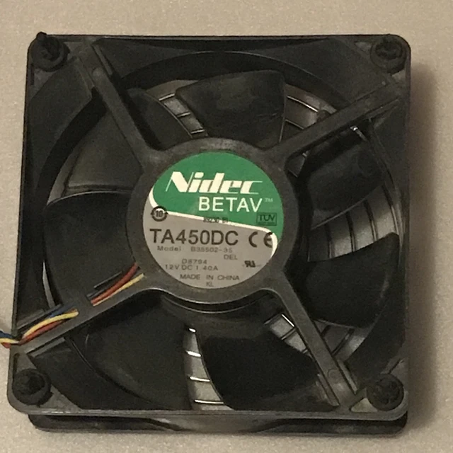 Original Nidec TA450DC PC Computer Fan 12V 1.4A Model B35502-35