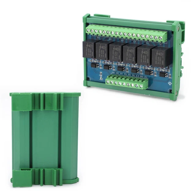 6 CHANNEL OPTOCOUPLER Isolation Relay Module 5V Relay Module PLC ...